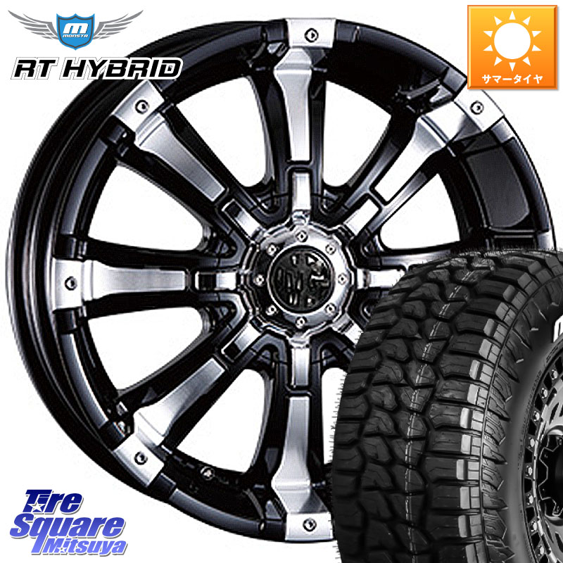 CRIMSON クリムソン BEAST ビースト ホイール 16インチ 16 X 8.0J +0 6穴 139.7 MONSTA TIRE RT HYBRID RT R/T ハイブリット ホワイトレター 285/75R16