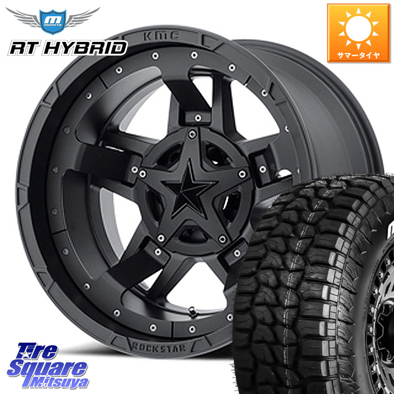 MONSTA TIRE RT HYBRID RT R/T ハイブリット ホワイトレター 285/70R17KMC XD827 ROCKSTAR3 ホイール 17インチ ロックスター3 17X8.0J 20 6穴 139.7 Tacoma｜タイヤスクエアミツヤ
