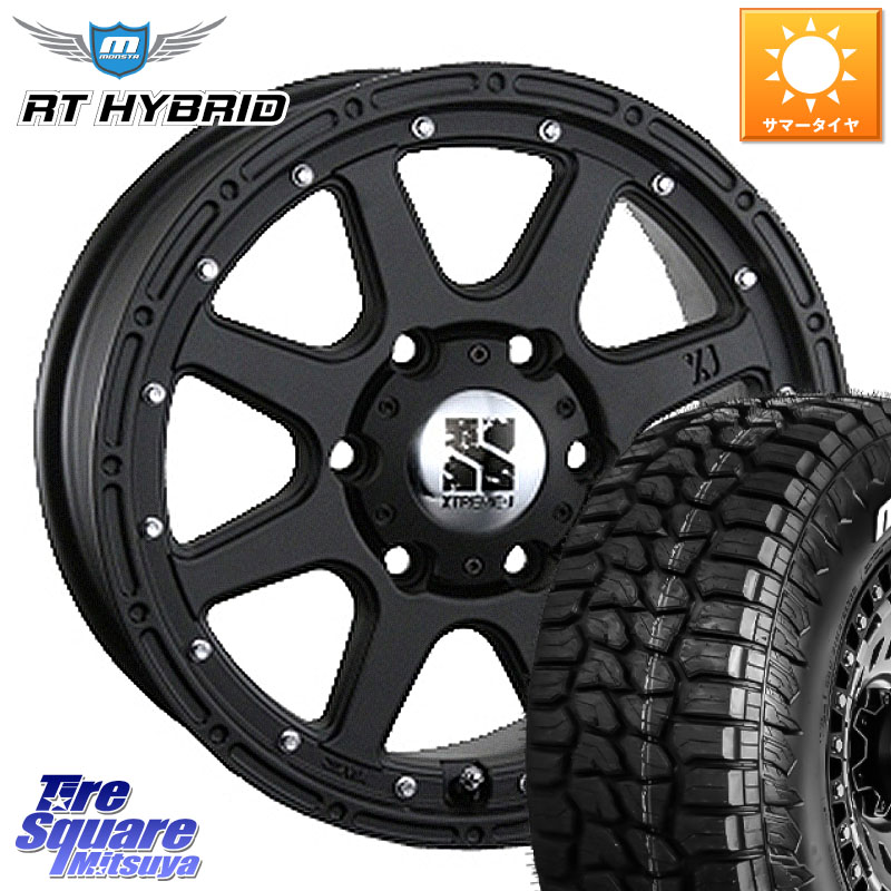 MLJ XTREME-J エクストリームJ ホイール 17インチ 17 X 7.5J +25 6穴 139.7 MONSTA TIRE RT HYBRID RT R/T ハイブリット ホワイトレター 285/70R17