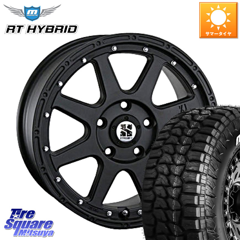 MLJ XTREME-J エクストリームJ ホイール 17インチ 17 X 7.5J +40 5穴 127 MONSTA TIRE RT HYBRID RT R/T ハイブリット ホワイトレター 285/70R17 クライスラー ジープ ラングラー JK系 クライスラー ジープ ラングラー JL系