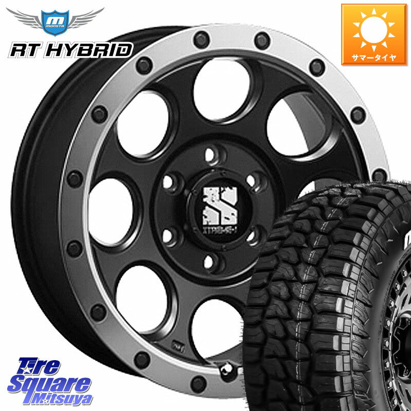 MLJ XJ03 エクストリームJ XTREME-J ホイール 16インチ 16 X 8.0J +18 6穴 139.7 MONSTA TIRE RT HYBRID RT R/T ハイブリット ホワイトレター 285/75R16