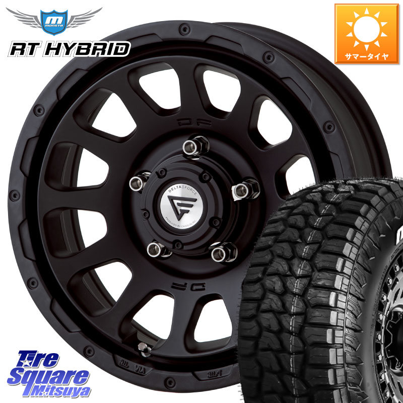 MONSTA TIRE RT HYBRID RT R/T ハイブリット ホワイトレター 109/107 215/65R16 109*107DELTA FORCE デルタフォース オーバル シエラ専用 インセット-5 16インチ 16X6.0J 0 5穴 139.7 ジムニー専用(要オーバーフェンダー等) ジムニ&minus;シエラ/ノマド(カスタム) AZオフロ｜タイヤスクエアミツヤ
