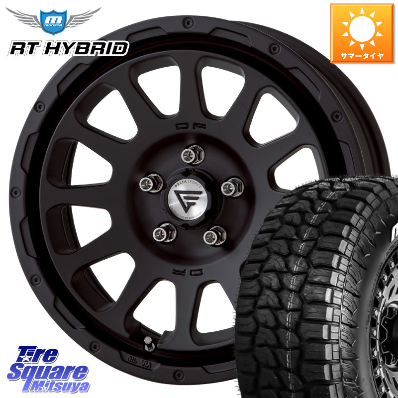 DELTA FORCE デルタフォース オーバル BK 17インチ JK JL ラングラー ホイール 17 X 8.0J +40 5穴 127 MONSTA TIRE RT HYBRID RT R/T ハイブリット ホワイトレター 285/70R17 クライスラー ジープ ラングラー JK系 クライスラー ジープ ラングラー JL系