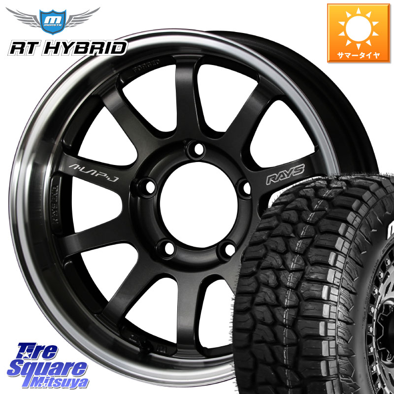 RAYS 【欠品次回10~11月】 レイズ A LAP-J ホイール 16インチ 16 X 6.0J +5 5穴 139.7 MONSTA TIRE RT HYBRID RT R/T ハイブリット ホワイトレター 109/107 215/65R16 109*107 ジムニー専用(要オーバーフェンダー等) ジムニ－シエラ・ノマド(カスタム)