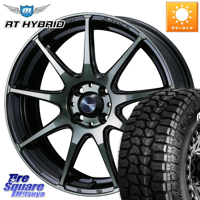 WEDS ウェッズ スポーツ SA99R SA-99R WBC 15インチ 15 X 6.0J +48 4穴 100 MONSTA TIRE RT HYBRID RT R/T ハイブリット ホワイトレター 195/65R15 E13ノートクロスオーバー