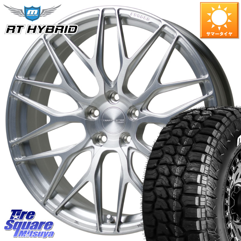 HotStuff TSF-01 BRS トラフィックスターフォージド 20インチ 20 X 8.5J +43 5穴 114.3 MONSTA TIRE RT HYBRID RT R/T ハイブリット ホワイトレター 265/50R20 163,980円