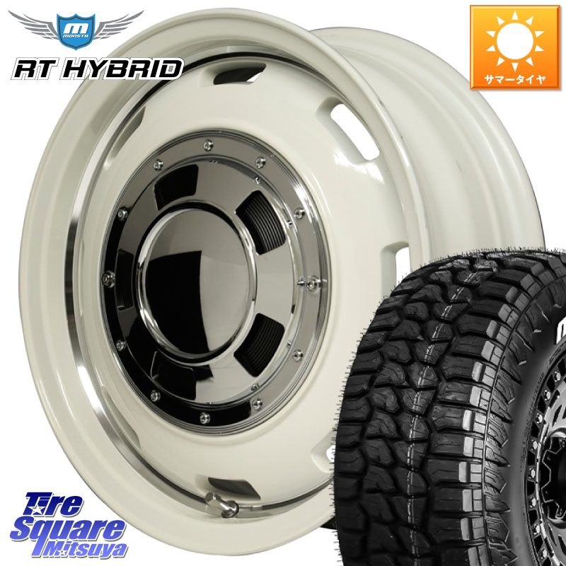 MONSTA TIRE RT HYBRID RT R/T ハイブリット ホワイトレター 185/85R16MANARAY MID Garcia CISCO ガルシア シスコ 16インチ 16X5.5J 20 5穴 139.7 ジムニー カスタムサイズ AZオフロード カスタムサイズ|タイヤスクエアミツヤ