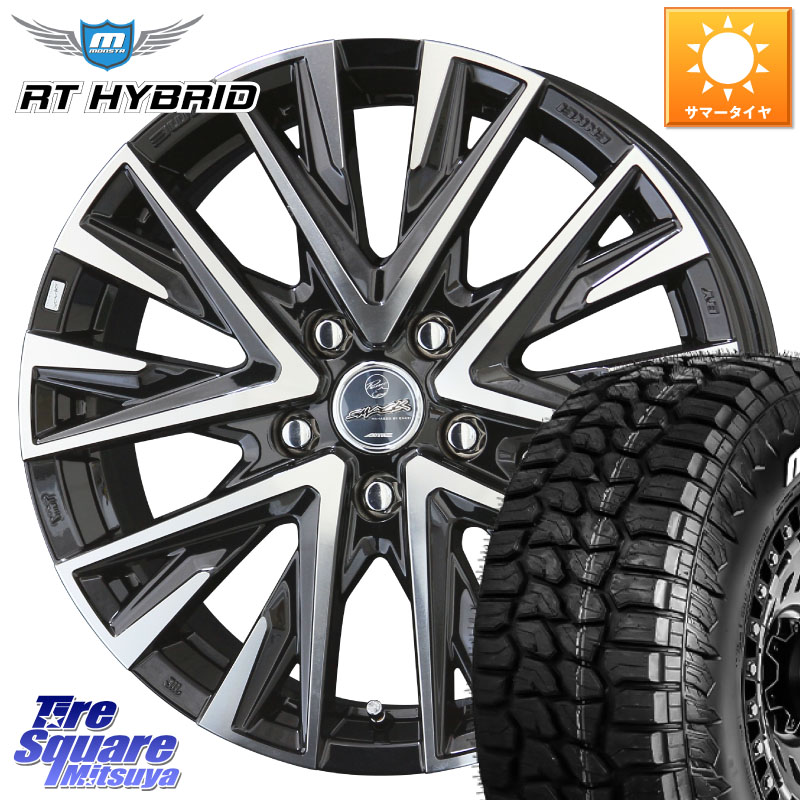 MONSTA TIRE RT HYBRID RT R/T ハイブリット ホワイトレター 109/107 215/65R16 109*107KYOHO スマック レジーナ SMACK LEGINA ホイール 16X6.5J 38 5穴 114.3｜タイヤスクエアミツヤ