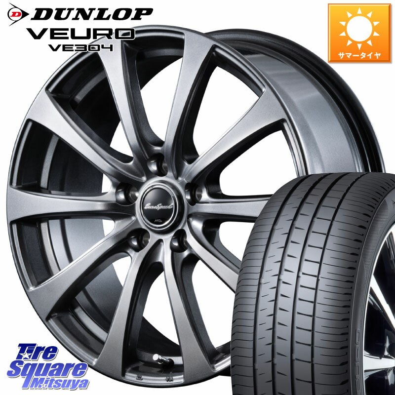 MANARAY MID EuroSpeed G10 在庫● ホイール 16インチ 16 X 6.5J +48 5穴 114.3 DUNLOP ダンロップ VEURO VE304 サマータイヤ 215/60R16 WR-V CX-3 RC系オデッセイ前期