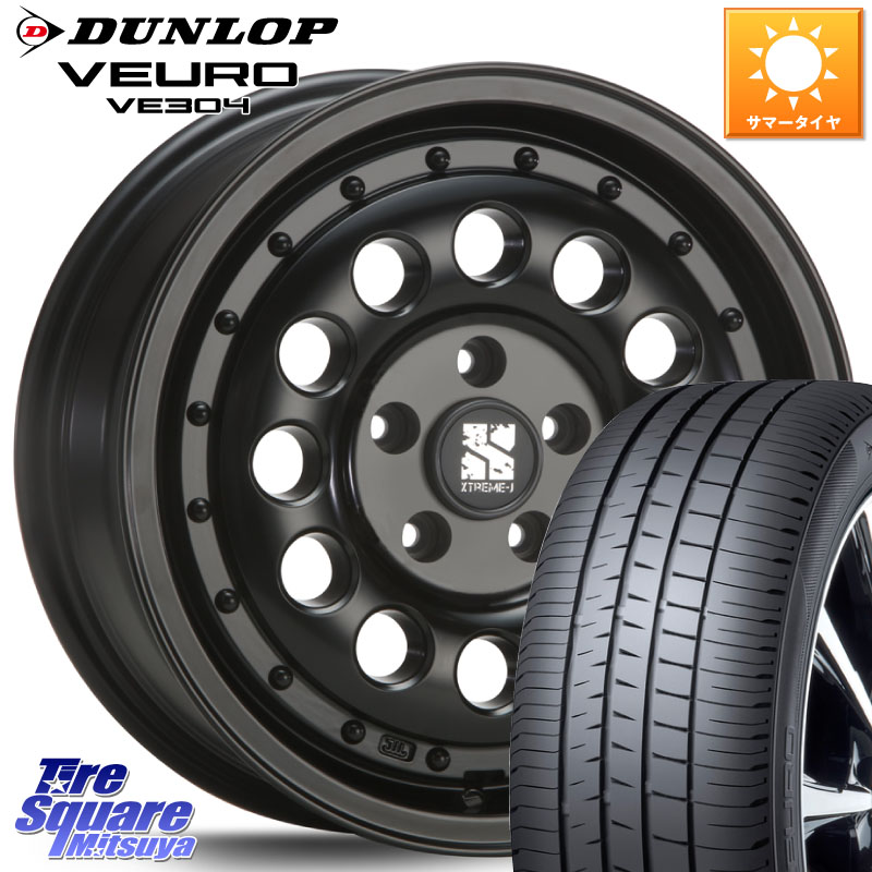 DUNLOP ダンロップ VEURO VE304 サマータイヤ 205/55R16MLJ XTREME-J エクストリーム RUGGED ラギッド 16インチ 16X6.5J 32 5穴 114.3|タイヤスクエアミツヤ