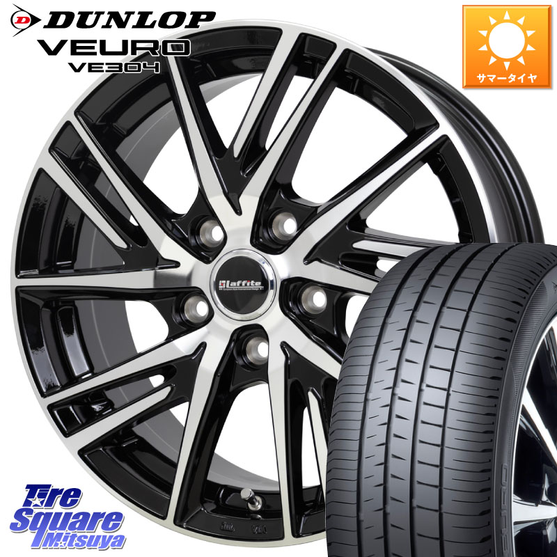 DUNLOP ダンロップ VEURO VE304 サマータイヤ 215/60R16HotStuff ラフィット LW06-2 LW-06-2 ホイール 16インチ 16X6.5J 48 5穴 100|タイヤスクエアミツヤ