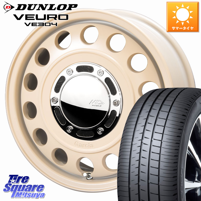 MANARAY MID GARCIA CISCO Type2 サンドベージュ 在庫● 16インチ ガルシア シスコ 16 X 6.5J +40 5穴 114.3 DUNLOP ダンロップ VEURO VE304 サマータイヤ 215/60R16