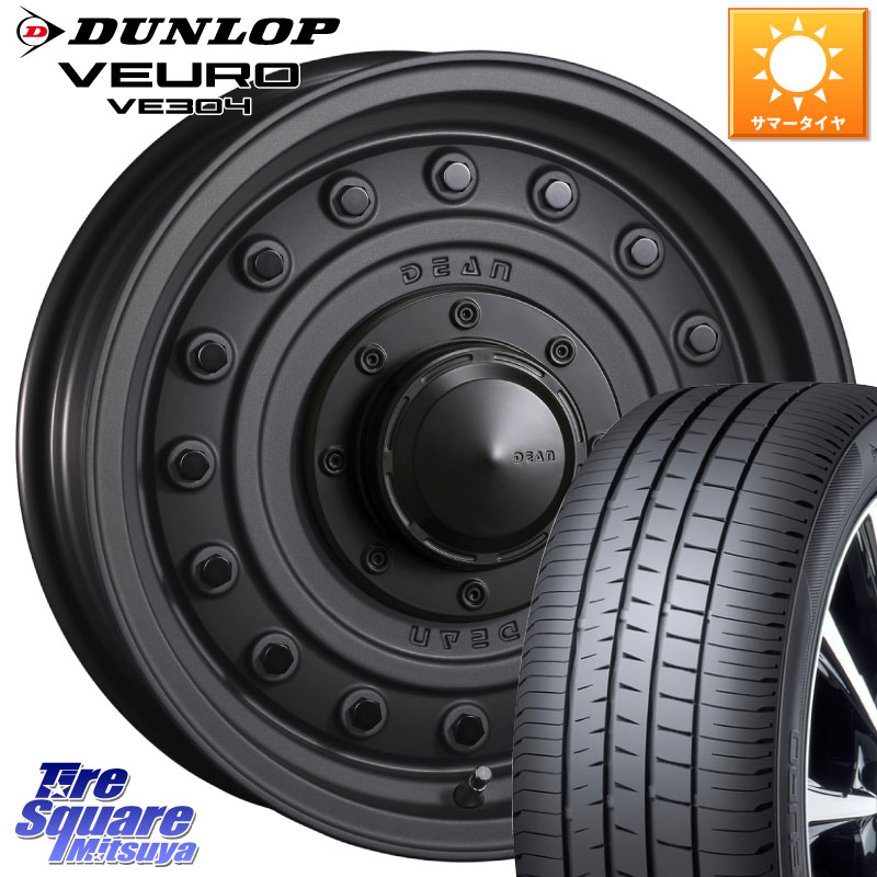 DUNLOP ダンロップ VEURO VE304 サマータイヤ 215/60R16CRIMSON ディーン コロラド 16インチ 16X6.5J 23 6穴 139.7|タイヤスクエアミツヤ