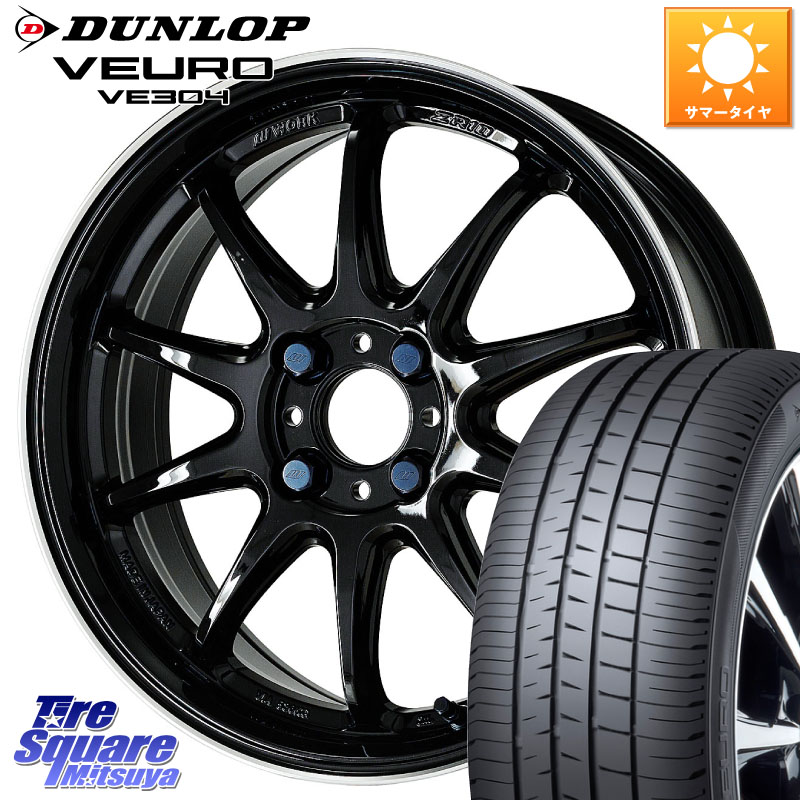 DUNLOP ダンロップ VEURO VE304 サマータイヤ 205/55R16WORK ワーク EMOTION エモーション ZR10 16インチ 16X6.5J 38 4穴 100 E13オーラ MAZDA2｜タイヤスクエアミツヤ