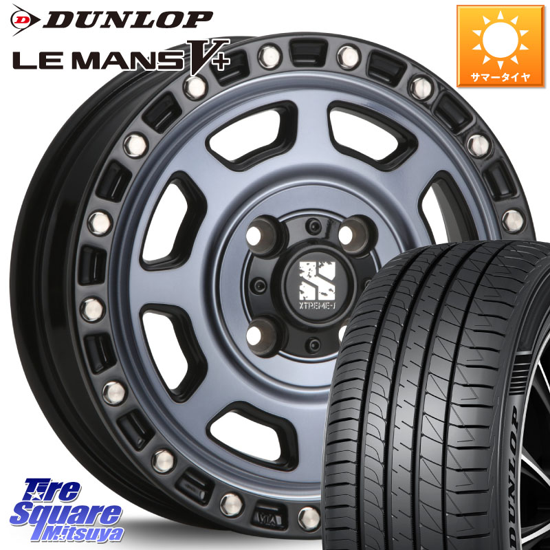 MLJ XJ07 XTREME-J 4H IND エクストリームJ 15インチ 15 X 4.5J +43 4穴 100 DUNLOP ダンロップ LEMANS5+ ルマンV+ 165/65R15 ダイハツTAFT Mx27/37/47Sソリオ・デリカD2 MAx6S系ソリオ