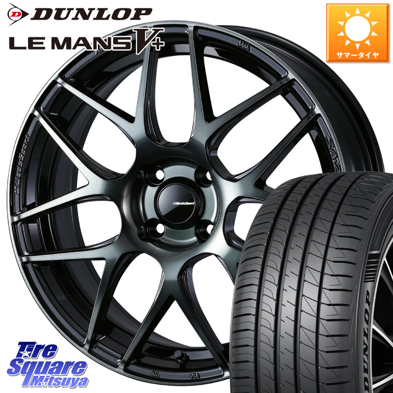 DUNLOP ダンロップ LEMANS5+ ルマンV+ 195/45R16WEDS WedsSport SA-27R SA27R ウェッズ スポーツ ホイール 16インチ 16X6.5J 50 4穴 100｜タイヤスクエアミツヤ