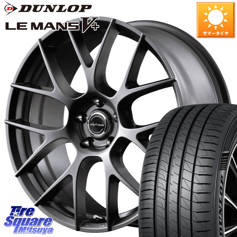 MANARAY Lefinada MOTION3 平座仕様 トヨタ・レクサス専用 ホイール 18インチ MID 18 X 8.0J +42 5穴 114.3 DUNLOP ダンロップ LEMANS5+ ルマンV+ 245/45R18