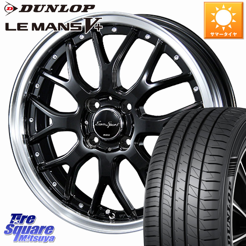 BLEST EuroSport Type815 ホイール 16インチ 16 X 6.0J +48 4穴 100 DUNLOP ダンロップ LEMANS5+ ルマンV+ 205/55R16