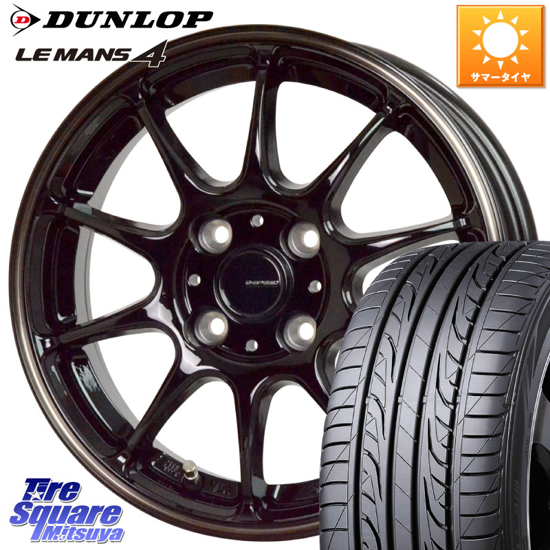 HotStuff G・SPEED P-07 ジー・スピード ホイール 16インチ 16 X 6.0J +43 4穴 100 DUNLOP ダンロップ LEMANS 4 ルマン4 LM704 サマータイヤ 205/45R16