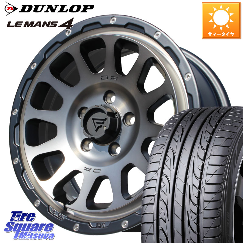 DELTA FORCE デルタフォース オーバル 16インチ 16 X 7.0J +35 5穴 114.3 DUNLOP ダンロップ LEMANS 4 ルマン4 LM704 サマータイヤ 225/55R16