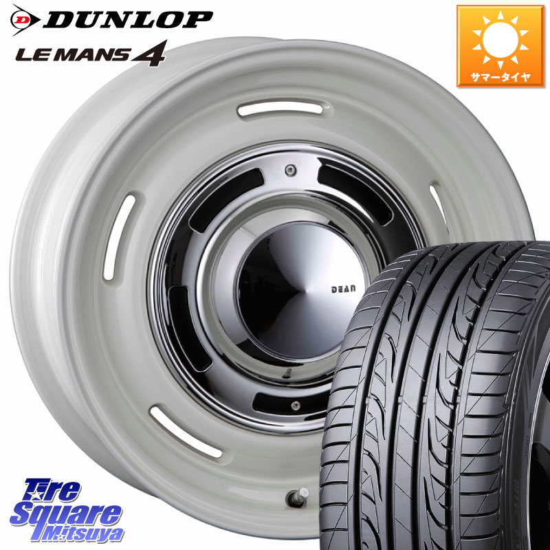 DUNLOP ダンロップ LEMANS 4 ルマン4 LM704 サマータイヤ 205/45R16CRIMSON ディーン クロスカントリー ホワイト 16インチ 16X6.0J 42 4穴 100｜タイヤスクエアミツヤ