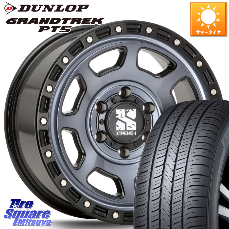 MLJ XJ07 XTREME-J 6H IND エクストリームJ 17インチ 17 X 8.0J +20 6穴 139.7 DUNLOP ダンロップ GRANDTREK PT5 グラントレック サマータイヤ 265/70R17