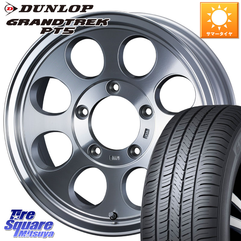 WEDS JIMLINE TYPE2 POL 16インチ ジムライン 16 X 8.0J +0 5穴 150 DUNLOP ダンロップ GRANDTREK PT5 グラントレック サマータイヤ 265/70R16 ランドクルーザー 70(復刻版)
