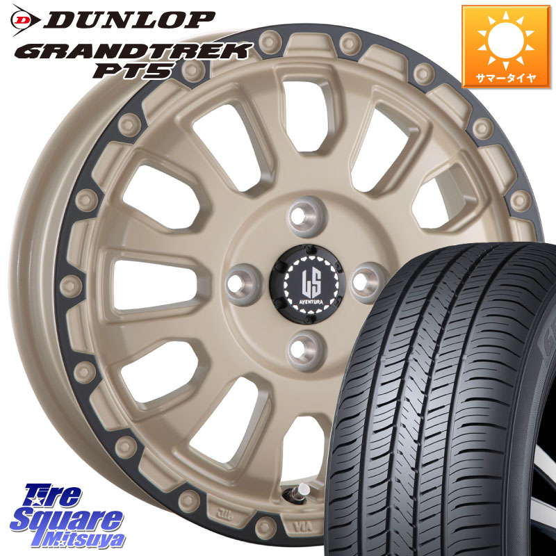 DUNLOP ダンロップ GRANDTREK PT5 グラントレック サマータイヤ 215/65R16阿部商会 LA STRADA AVENTURA アヴェンチュラ GAR 16インチ 16X6.0J 40 4穴 100｜タイヤスクエアミツヤ 81,664円