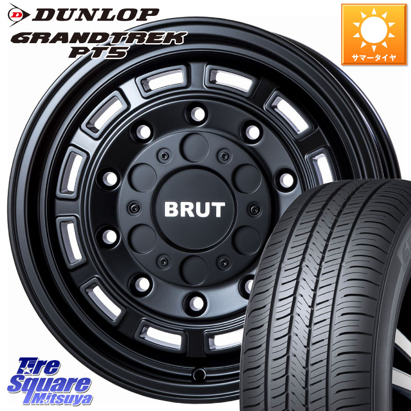 BRUT ブルート BR-70 BR70 ホイール 16インチ 16 X 6.5J +30 5穴 114.3 DUNLOP ダンロップ GRANDTREK PT5 グラントレック サマータイヤ 225/70R16 デリカD:5