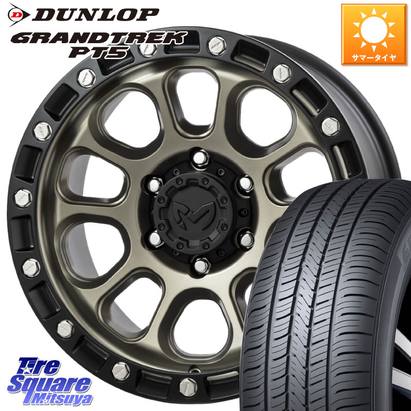 MKW M204 コヨーテブロンズ ホイール 16インチ 16 X 7.0J +35 5穴 114.3 DUNLOP ダンロップ GRANDTREK PT5 グラントレック サマータイヤ 215/65R16 30系ヴェルファイア 20系アルファード