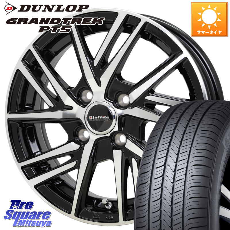 HotStuff ラフィット LW06-2 LW-06-2 ホイール 16インチ 16 X 6.0J +45 4穴 100 DUNLOP ダンロップ GRANDTREK PT5 グラントレック サマータイヤ 215/65R16