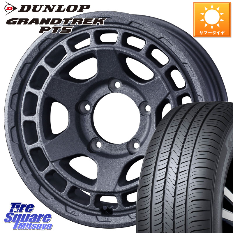 WEDS MUDVANCE X TYPE S ホイール 16インチ マッドヴァンス 16 X 5.5J +22 5穴 139.7 DUNLOP ダンロップ GRANDTREK PT5 グラントレック サマータイヤ 215/65R16 ジムニー専用(要オーバーフェンダー等)