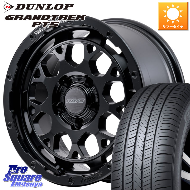DUNLOP ダンロップ GRANDTREK PT5 グラントレック サマータイヤ 235/65R17RAYS TEAM DAYTONA M9+ BOJ ホイール 17インチ 17X7.0J 32 5穴 114.3 50系RAV4 RAV4 50系 デリカD:5 D5 カスタムサイズ RAV4 60系｜タイヤスクエアミツヤ