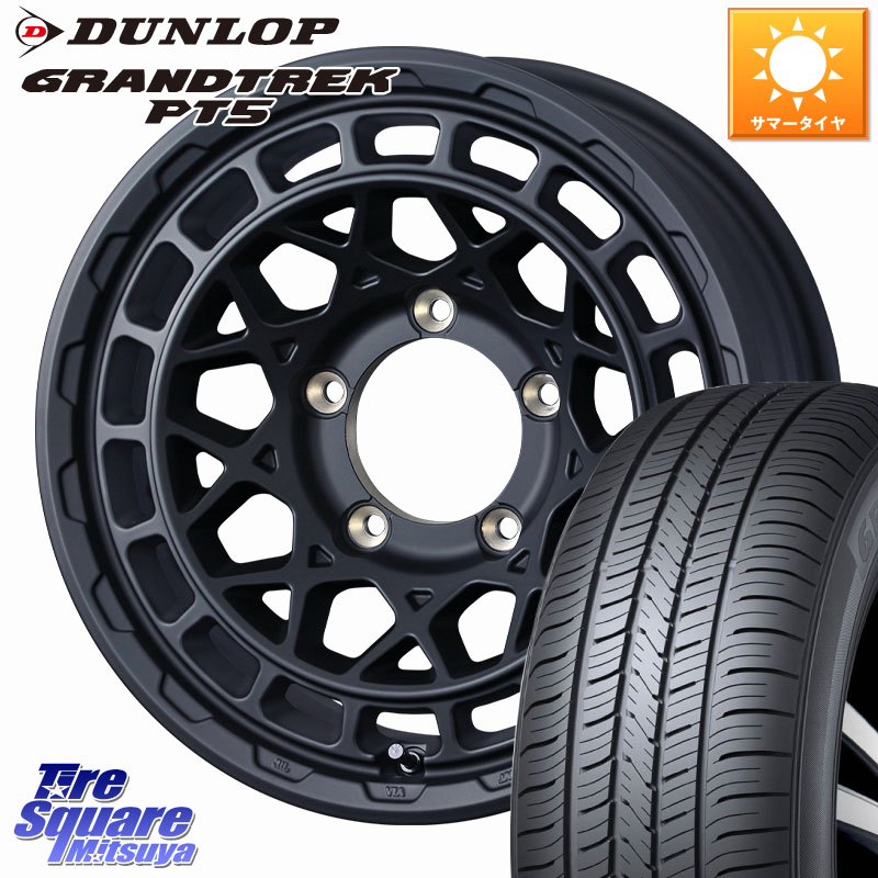 WEDS MUDVANCE X TYPE M ※インセット-5 ホイール 16インチ マッドヴァンス 16 X 6.0J +0 5穴 139.7 DUNLOP ダンロップ GRANDTREK PT5 グラントレック サマータイヤ 175/80R16 ジムニー専用(要オーバーフェンダー等)