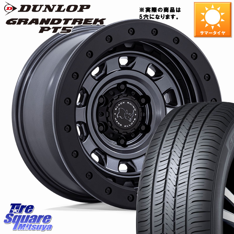 BLACK RHINO XPLORER BR023 マットガンメタ ※インセット-13 ホイール 16インチ ブラックライノ◇参考画像 16 X 5.5J +0 5穴 139.7 DUNLOP ダンロップ GRANDTREK PT5 グラントレック サマータイヤ 225/70R16 ジムニー専用(要リフトアップ・オーバーフェンダー等) ジムニ 128,055円