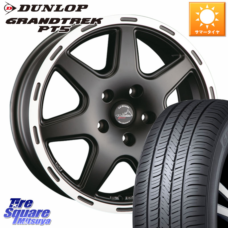 DUNLOP ダンロップ GRANDTREK PT5 グラントレック サマータイヤ 235/55R18阿部商会 TIRADO CROSS ホイール 18インチ 18X7.0J(US) 40 5穴 110 Jeep Commandar コマンダー｜タイヤスクエアミツヤ