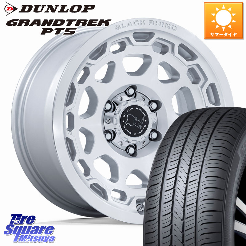 BLACK RHINO CONGO コンゴ ホイール 17インチ ブラックライノ 17 X 8.5J +35 6穴 139.7 DUNLOP ダンロップ GRANDTREK PT5 グラントレック サマータイヤ 265/65R17 トライトンGSR