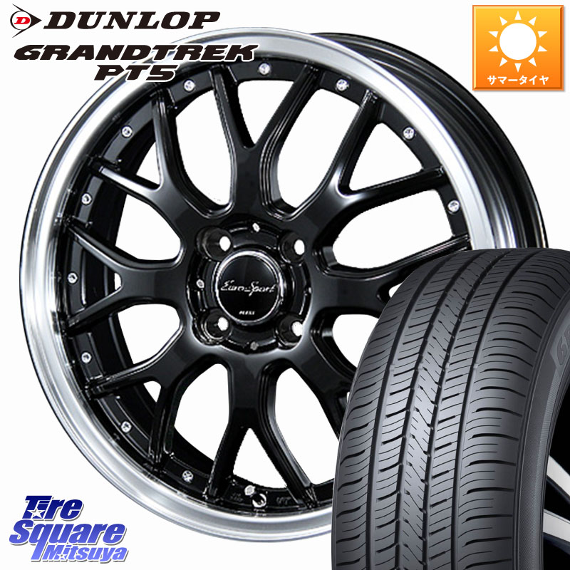 BLEST EuroSport Type815 ホイール 16インチ 16 X 6.0J +40 4穴 100 DUNLOP ダンロップ GRANDTREK PT5 グラントレック サマータイヤ 215/65R16