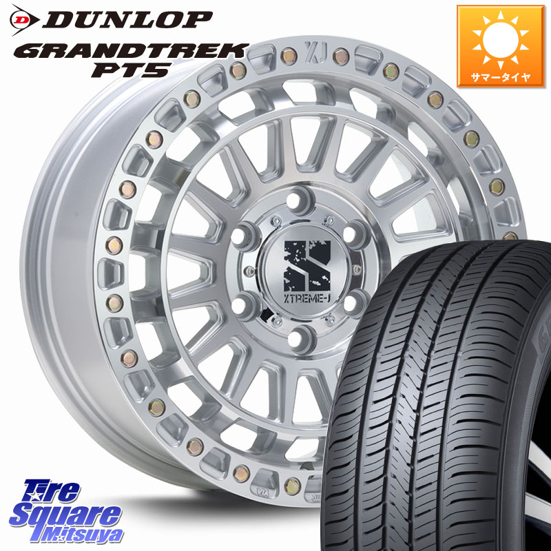 MLJ XJ08 XTREME-J ホイール 17インチ 17 X 8.0J +20 6穴 139.7 DUNLOP ダンロップ GRANDTREK PT5 グラントレック サマータイヤ 265/70R17