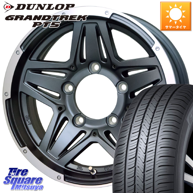 DUNLOP ダンロップ GRANDTREK PT5 グラントレック サマータイヤ 215/65R16HotStuff マッドクロス JB-01 JB01 ホイール 16インチ 16X6.0J 0 5穴 139.7 ジムニー専用(要オーバーフェンダー等) ジムニ−シエラ/ノマド(カスタム) AZオフロード カスタムサイズ|タイヤスクエアミツヤ