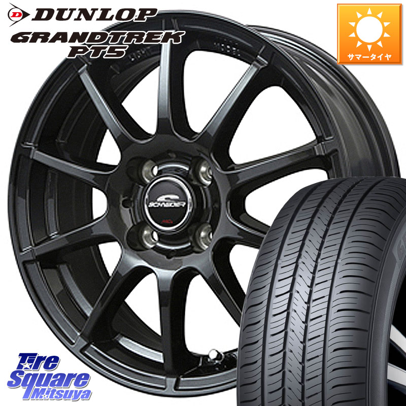 MANARAY MID SCHNEIDER StaG スタッグ ガンメタ ホイール 16インチ 16 X 6.0J +43 4穴 100 DUNLOP ダンロップ GRANDTREK PT5 グラントレック サマータイヤ 215/65R16