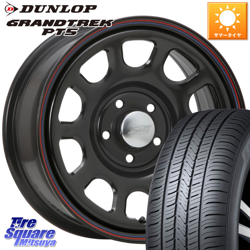 MLJ デイトナ SS DAYTONA RAV4不可 ホイール 16インチ 16 X 7.0J +35 5穴 114.3 DUNLOP ダンロップ GRANDTREK PT5 グラントレック サマータイヤ 225/70R16 デリカD:5