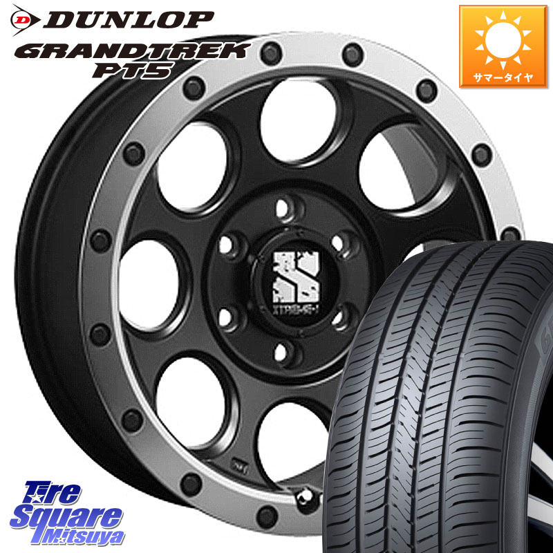 DUNLOP ダンロップ GRANDTREK PT5 グラントレック サマータイヤ 265/60R18MLJ XJ03 エクストリームJ XTREME-J ホイール 18インチ 18X8.0J 20 6穴 139.7 GUN226ハイラックス 150系プラド ランクル[FJ] トライトンGSR GUN125ハイラックス Tacoma ランドクルーザー プラド｜タイヤスクエアミツヤ