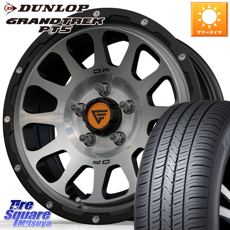 DELTA FORCE デルタフォース オーバル デリカD5専用 ホイール 16インチ 16 X 7.0J +42 5穴 114.3 DUNLOP ダンロップ GRANDTREK PT5 グラントレック サマータイヤ 225/70R16 デリカD:5