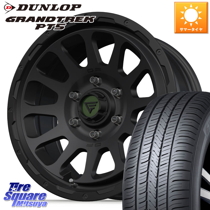 DELTA FORCE デルタフォース オーバル 6穴 ホイール 17インチ 17 X 8.0J +20 6穴 139.7 DUNLOP ダンロップ GRANDTREK PT5 グラントレック サマータイヤ 265/70R17