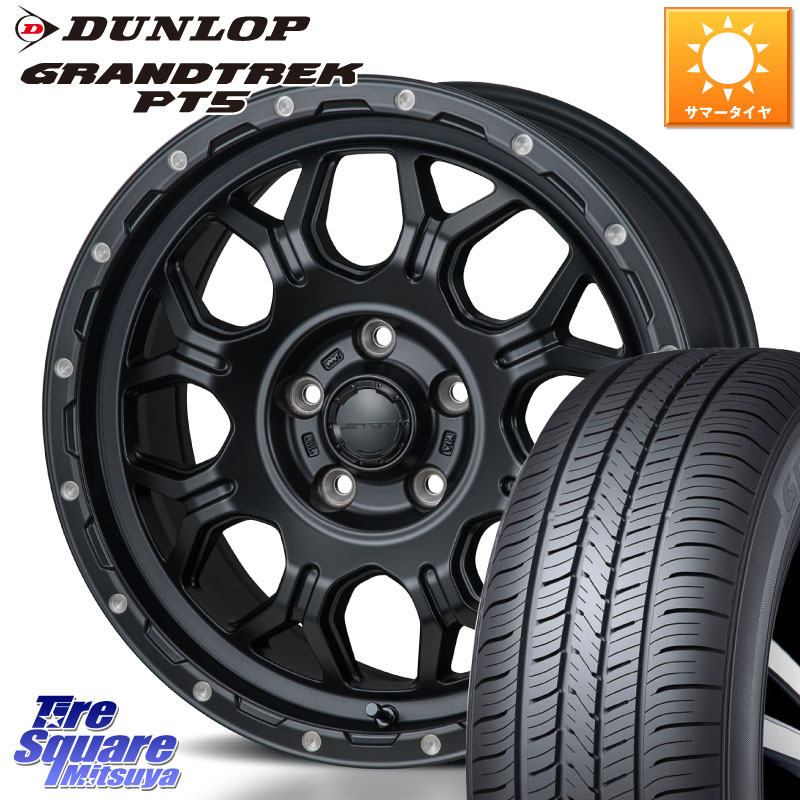 MONZA HI-BLOCK JERRARD モンツァ ハイブロック ジェラード ホイール 4本 16インチ 16 X 7.0J +35 5穴 114.3 DUNLOP ダンロップ GRANDTREK PT5 グラントレック サマータイヤ 215/65R16 30系ヴェルファイア 20系アルファード