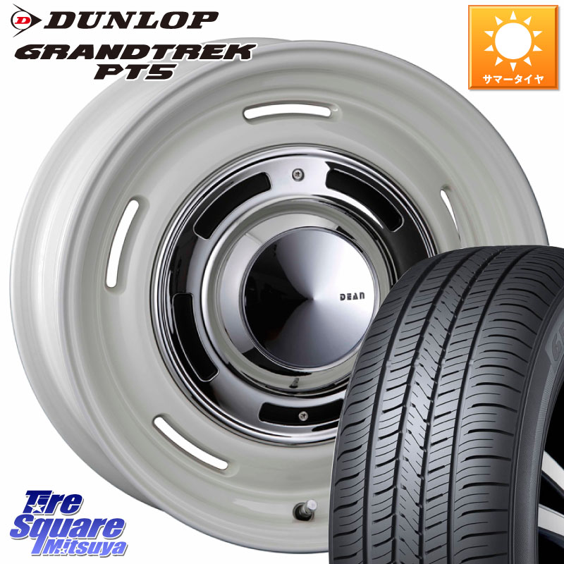 DUNLOP ダンロップ GRANDTREK PT5 グラントレック サマータイヤ 265/65R17CRIMSON ディーン クロスカントリー ホワイト 17インチ 17X8.0J 20 6穴 139.7 GUN226ハイラックス 150系プラド ランクル[FJ] トライトンGSR GUN125ハイラックス Tacoma ハイラックス HILUX ハイ｜タイヤスクエアミツヤ