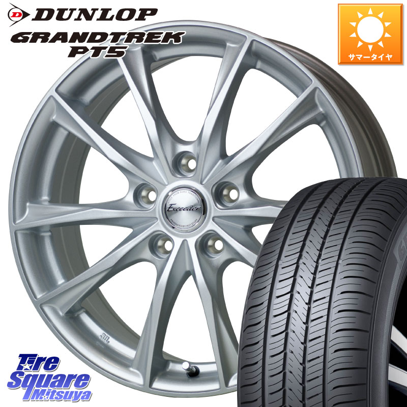 HotStuff エクシーダー E06 M14球面座ボルト専用 レクサス トヨタ専用 ホイール 18インチ 18 X 7.0J(M14B) +40 5穴 114.3 DUNLOP ダンロップ GRANDTREK PT5 グラントレック サマータイヤ 235/60R18 クラウンスポーツ・エステート ハイブリッドZ 82,044円