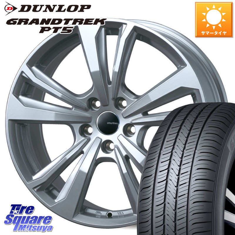 DUNLOP ダンロップ GRANDTREK PT5 グラントレック サマータイヤ 215/65R16TARGA smartline365 スマートライン 16X6.5J(DS33 D34) 28 4穴 108 シトロエン DS3 クロスバック D34系|タイヤスクエアミツヤ
