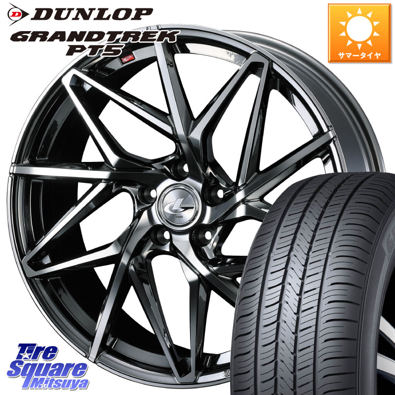 WEDS 40630 レオニス LEONIS IT 19インチ 19 X 8.0J +50 5穴 114.3 DUNLOP ダンロップ GRANDTREK PT5 グラントレック サマータイヤ 235/55R19